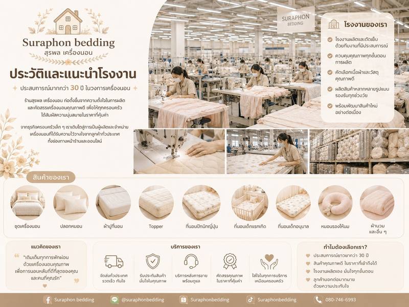 โรงงานสุรพลเครื่องนอน